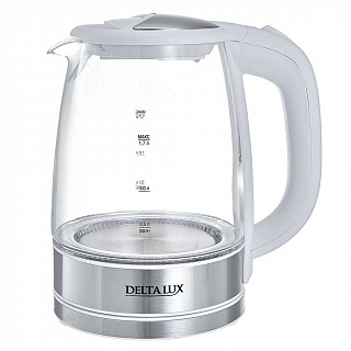Электрический чайник DELTA LUX DL-1204W белый