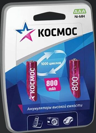 Аккумулятор КОСМОС R03 Ni-MH (800mah)