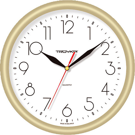 Часы настенные TROYKA 21271212/ (классика) золото Часы настенные TROYKA 21271212/ (классика) золото