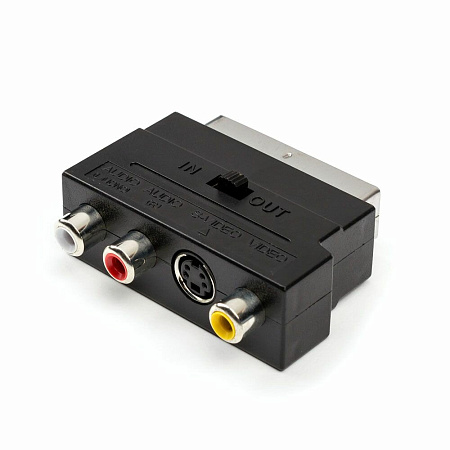 Переходник GEPLINK (АТ1010) SCART TO 3RCA+SVHS Переходник GEPLINK (АТ1010) SCART TO 3RCA+SVHS
