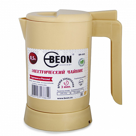 Электрический чайник BEON BN-005, 0,5л, 800Вт