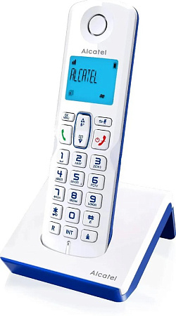 Радиотелефон Alcatel S230 RU белый/синий Радиотелефон Alcatel S230 RU белый/синий