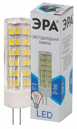 Лампа светодиодная LED JC-7W-220V-CER-840-G4 G4 7Вт 220В керамика Эра
