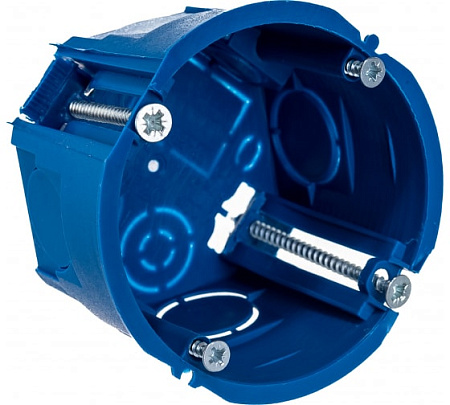 Коробка установочная IEK С3 d68х45 для полых стен (с саморезами и пластик. лапками)  UKG10-068-045