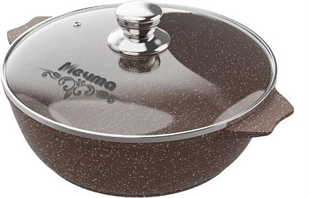 Жаровня МЕЧТА 35806 со стеклянной крышкой. "Гранит brown" 5,0л Жаровня МЕЧТА 35806 со стеклянной крышкой. "Гранит brown" 5,0л