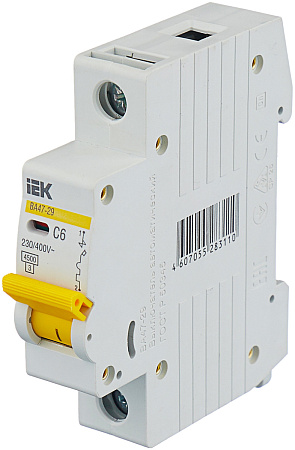 Автоматический выключатель IEK BA47-29 C6 1P
