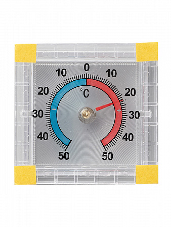 Термометр ПТЗ ТББ биметаллический оконный квадратный