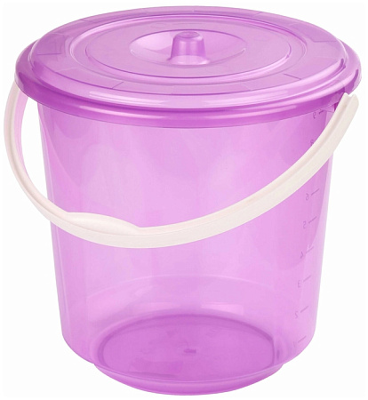 Ведро 10л Хозяюшка с крышкой М1213