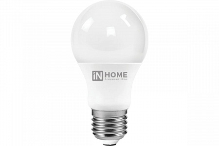 Лампа светодиодная IN HOME LED-A60-VC 8Вт 230В Е27 4000К 760Лм