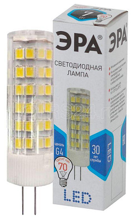 Лампа светодиодная LED JC-7W-220V-CER-840-G4 G4 7Вт 220В керамика Эра