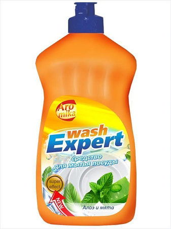 Гель д/посуды "WASH EXPERT" Алоэ и Мята 500мл Гель д/посуды "WASH EXPERT" Алоэ и Мята 500мл