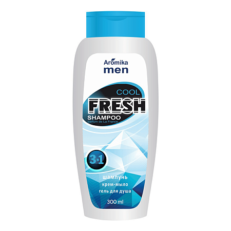 Шампунь "FRESH COOL" д/мужчин 3 в 1 300мл