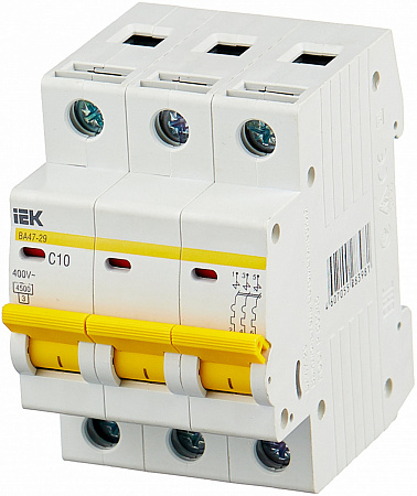 Автоматический выключатель IEK BA47-29 C10 3P