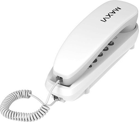 Телефонный аппарат MAXVI CS-01 White Телефонный аппарат MAXVI CS-01 White