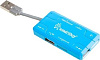USB-устройство SMARTBUY (SBRH-750-B) хаб + картридер синий