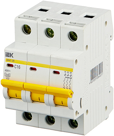 Автоматический выключатель IEK BA47-29 C16 3P