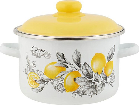 Кастрюля APPETITE 6RD181M CITRON эмал цил 3,0л