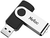 Флешка USB Netac U505 (NT03U505N-128G-20BK), 128Gb, USB 2.0, R/W 70/30, черный/серебристый <NT03U505