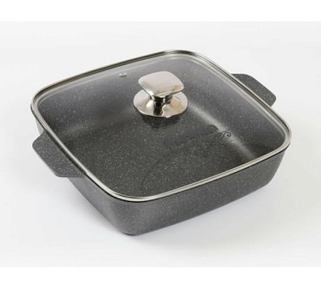 Жаровня МЕЧТА 38802 Гранит black 26х26см Жаровня МЕЧТА 38802 Гранит black 26х26см