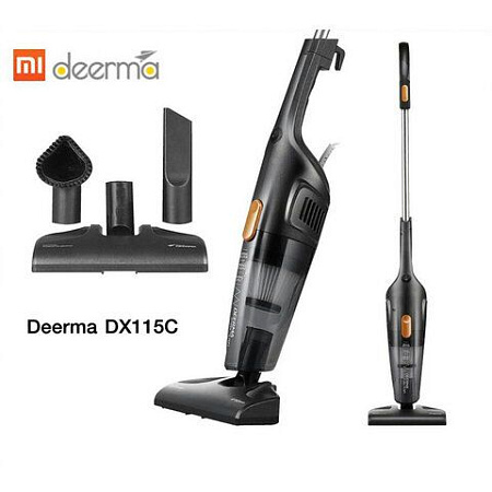 Пылесос вертикальный Deerma DX115C 600Вт черный