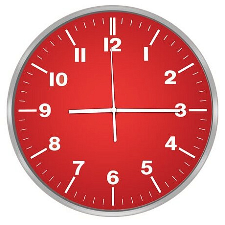 Часы настенные CENTEK СТ-7100 красный