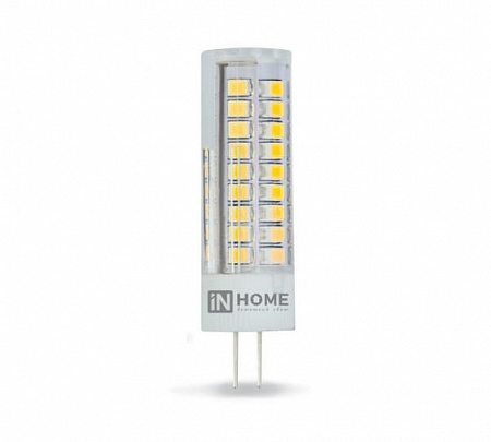 Лампа светодиодная IN HOME LED-JCD 6Вт 4000К нейтр. бел. G4 570лм 230В