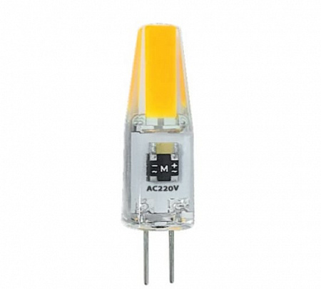 Лампа светодиодная JazzWay PLED-G4 COB 3Вт капсульная 5500К холод. бел. G4 240лм 12В 2857477
